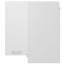 vidaXL Armoire d'angle Suspendue, Meuble de Cuisine Mural avec Étagère, Armoire de Rangement Salle à Manger Maison Intérieur, Bl