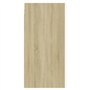 vidaXL Meuble TV Blanc et chêne Sonoma 30,5x30x60 cm Aggloméré