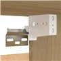 vidaXL Meuble TV Blanc et chêne Sonoma 30,5x30x60 cm Aggloméré