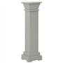 vidaXL Support Pilier Classique Carré pour Plantes Couloir Terrasse Chambre à Coucher Lieu du Mariage Extérieur Gris 17x17x66 cm