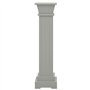 vidaXL Support Pilier Classique Carré pour Plantes Couloir Terrasse Chambre à Coucher Lieu du Mariage Extérieur Gris 17x17x66 cm