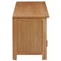 vidaXL TV Cabinet 110x35x44 cm Solid Oak Wood, TV Unit, TV Stand, Side Cabinet, TV Units, TV Stands, Side cabinets, Wooden Cabin