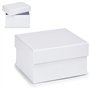 DKD Home Decor Boîte multifonction en carton blanc, dimensions 8,5 x 5 x 12,5 cm