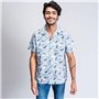 CERDÁ LIFE'S LITTLE MOMENTS D'été Homme Motif 100 Chemise Manche Courte Mickey Mouse | Fabriqué en Coton 100% et Portant la Lice