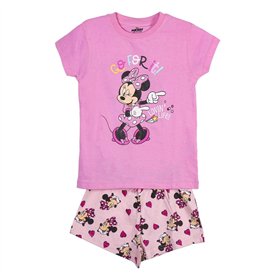 CERDÁ LIFE'S LITTLE MOMENTS Fille Minnie Mouse 100% Coton en 2 pièces (Pantalon de Pyjama + Haut) – Licence Officielle de Disney
