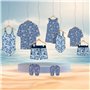 CERDÁ LIFE'S LITTLE MOMENTS Robe à Bretelle Fille de Stitch Fait de 100% Coton | Licence Officielle Disney, Bleu, 6 Ans