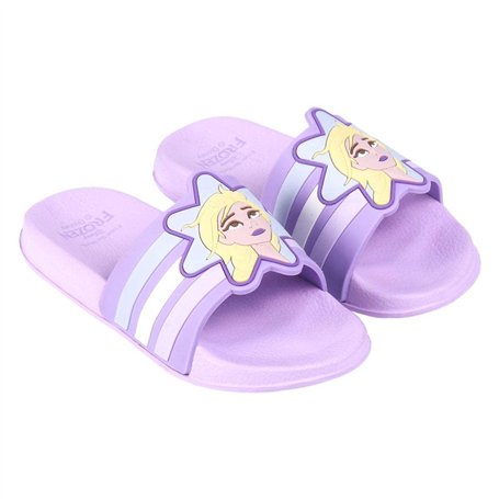 CERDÁ LIFE'S LITTLE MOMENTS Sandales d'Été pour la Plage pour Fille Imprimé avec La Reine des Neiges 2-Licence Officielle Disney