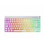 Mars Gaming MKCLOUD, Clavier Mécanique sans Fil RGB Blanc, Ultra-Compact 75%, Switch Outemu SQ Pro Bleu, Langue Français