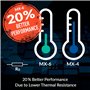 ARCTIC MX-6 (4 g, INCL. 6 MX Cleaner) - Ultime Performance Thermal Paste pour CPU, Consoles, Cartes Graphiques, Ordinateurs Port