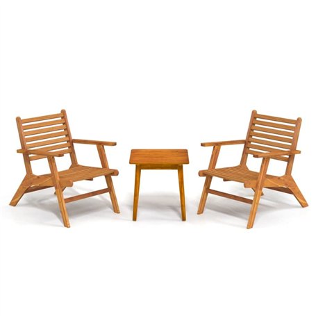 vidaXL Mobilier de Bistro 3 pcs Mobilier à Dîner de Jardin Ensemble de Salle à Manger Table et Chaises d'Extérieur Terrasse Pati