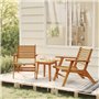 vidaXL Mobilier de Bistro 3 pcs Mobilier à Dîner de Jardin Ensemble de Salle à Manger Table et Chaises d'Extérieur Terrasse Pati