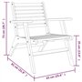 vidaXL Mobilier de Bistro 3 pcs Mobilier à Dîner de Jardin Ensemble de Salle à Manger Table et Chaises d'Extérieur Terrasse Pati
