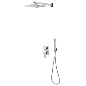 Red Cup Living vidaXL Système de douche en acier inoxydable 201 Argenté