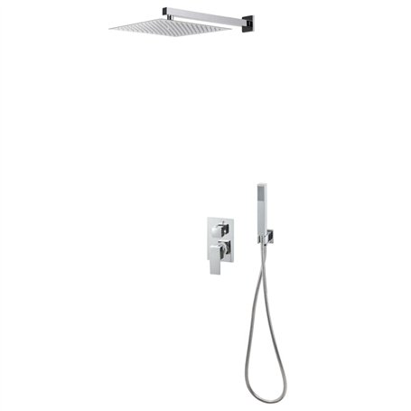 Red Cup Living vidaXL Système de douche en acier inoxydable 201 Argenté