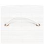 vidaXL Panier à linge d'angle 60 L bambou blanc