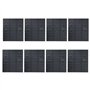 vidaXL Kit de Bacs de Stockage et Panneaux Muraux 128 pcs Boîte d'Empilage Système de Stockage d'Outils Garage Atelier de Bricol