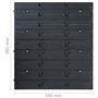 vidaXL Kit de Bacs de Stockage et Panneaux Muraux 128 pcs Boîte d'Empilage Système de Stockage d'Outils Garage Atelier de Bricol