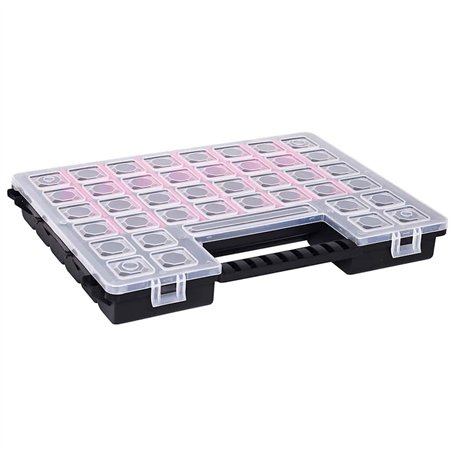 vidaXL Boîtes d'assortiment 5 pcs 385x283x50 mm Plastique, mallette d'assortiment, boîte à outils, organisateur d'outils, mallet