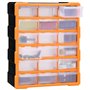 VidaXL Organisateur multi-tiroirs avec 18 tiroirs centraux 38x16x47 cm