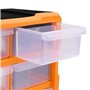 VidaXL Organisateur multi-tiroirs avec 18 tiroirs centraux 38x16x47 cm