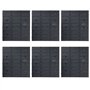 vidaXL Kit de Bacs de Stockage et Panneaux Muraux 96 pcs Boîte d'Empilage Système de Stockage d'Outils Garage Atelier de Bricola