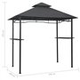vidaXL Belvédère de Barbecue Chapiteau Tente Tonnelle Pavillon Extérieur Résistant aux Intempéries 240x150x255 cm Anthracite Aci