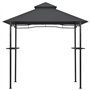 vidaXL Belvédère de Barbecue Chapiteau Tente Tonnelle Pavillon Extérieur Résistant aux Intempéries 240x150x255 cm Anthracite Aci