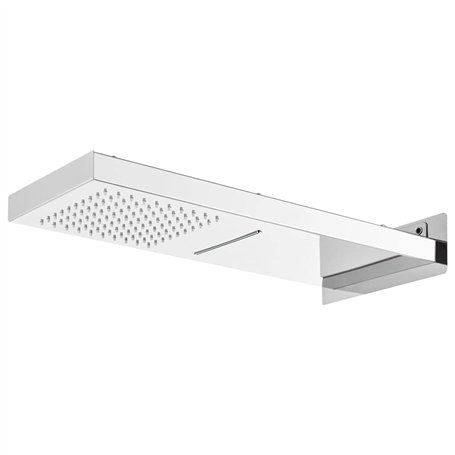 vidaXL Pomme de Douche Murale Pomme de Douchette Tête de Douche Pommeau de Douche Tête de Douchette Salle de Bain Acier Inoxydab