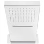 vidaXL Pomme de Douche Murale Pomme de Douchette Tête de Douche Pommeau de Douche Tête de Douchette Salle de Bain Acier Inoxydab