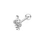 Lotus Boucles d'oreilles en argent BRINCOS LP3375-9/1, taille unique, Métal, Pas une pierre précieuse
