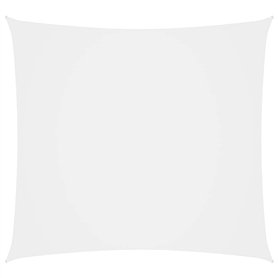 vidaXL Voile d'ombrage carré en tissu Oxford pour l'extérieur, résistant aux UV et à la moisissure, 4 x 4 m, blanc