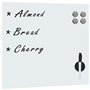 vidaXL Tableau Noir Magnétique Mural Tableau d'Ecriture Panneau Effaçable Ecole Bureau Maison Matériel de Montage Inclus Blanc V