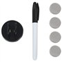 vidaXL Tableau Noir Magnétique Mural Tableau d'Ecriture Panneau Effaçable Ecole Bureau Maison Matériel de Montage Inclus Blanc V