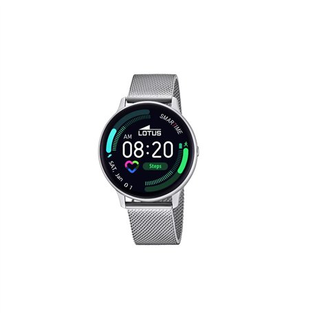 Montre Lotus pour Homme 50014/A Smartwatch Boîtier en Alliage Gris Bracelet en Acier Inoxydable Gris
