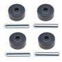 Lot de 4pcs Roues de Rechange pour Aspirateur Remplacement Compatible avec Shark Navigator NV350 NV352 NV355 NV356E NV500 NV501 