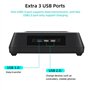Mcbazel Xbox Series X Support de Refroidissement avec Lumière RVB/Fonction de Refroidissement Réglable/Indicateur LED/ports USB 