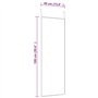 vidaXL Miroir de Porte Miroir Mural de Dressing Miroir Décoratif de Maquillage Entrée Chambre à Coucher Salon Noir 40x100 cm Ver