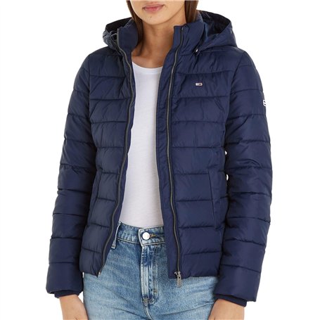 Tommy Jeans Femme Veste Basic Mi-Saison, Bleu (Twilight Navy), XS
