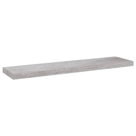vidaXL Etagère Murale Flottante Etagère Suspendue Support Mural Etagère de Salon Salle de Séjour Maison Intérieur Gris Béton 90x