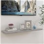 vidaXL Etagère Murale Flottante Etagère Suspendue Support Mural Etagère de Salon Salle de Séjour Maison Intérieur Gris Béton 90x