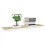 vidaXL 4X Etagères Murales Flottantes Etagères Suspendues Supports Muraux Salon Salle de Séjour Maison Intérieur Chêne et Blanc 