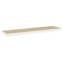 vidaXL 4X Etagères Murales Flottantes Etagères Suspendues Supports Muraux Salon Salle de Séjour Maison Intérieur Chêne et Blanc 