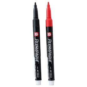 SAKURA Marker, Permala, fein 1 rot und 1 schwarz