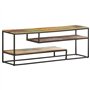 VidaXL Meuble TV 130x30x45 cm Bois de récupération massif