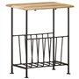 vidaXL Bois de Manguier Solide Porte-revues Magazine Table d'Appoint Table de Chevet Table de Nuit Table de Salon Maison Intérie