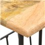 vidaXL Bois de Manguier Solide Porte-revues Magazine Table d'Appoint Table de Chevet Table de Nuit Table de Salon Maison Intérie