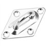 vidaXL Jeu d'Accessoires de Voile d'Ombrage 12 pcs Fixation d'Auvent Accessoires d'Ecran Kit de Montage pour Store Acier Inoxyda