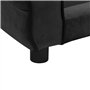 VidaXL Canapé pour chien Noir 72x45x30 cm Peluche