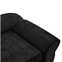 VidaXL Canapé pour chien Noir 72x45x30 cm Peluche