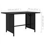 vidaXL Table à Dîner de Jardin Table de Salle à Manger de Patio Table d'Extérieur Meuble de Terrasse Noir 110x70x65 cm Résine Tr